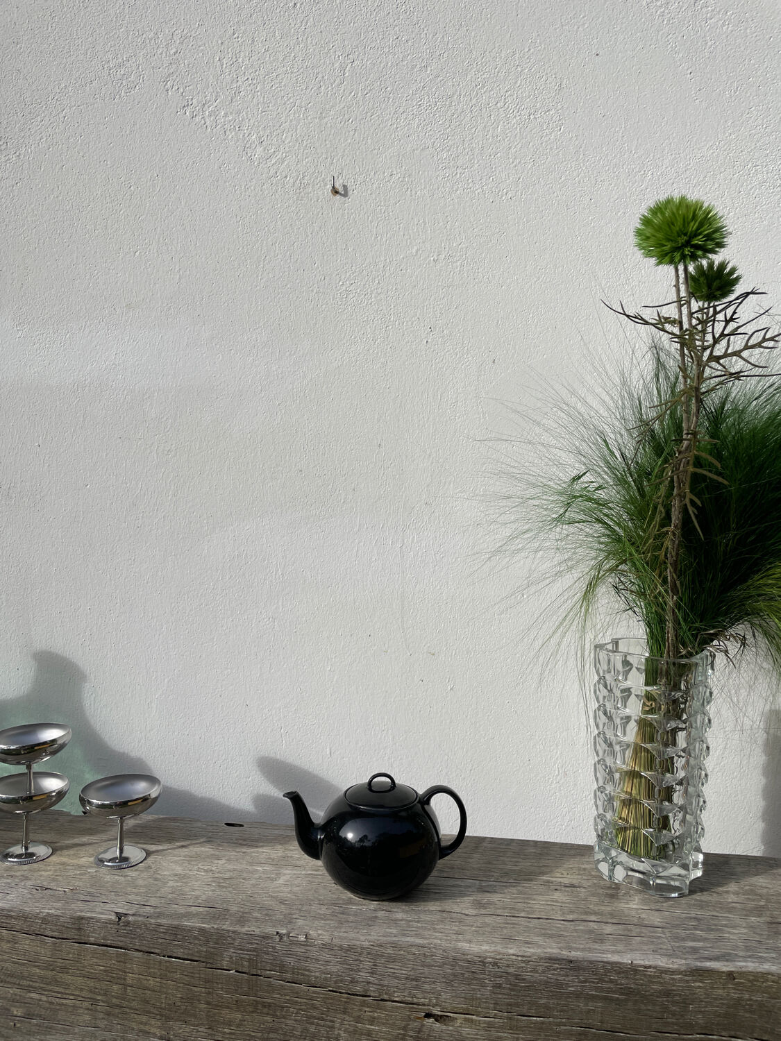 Black fine porcelain teapot