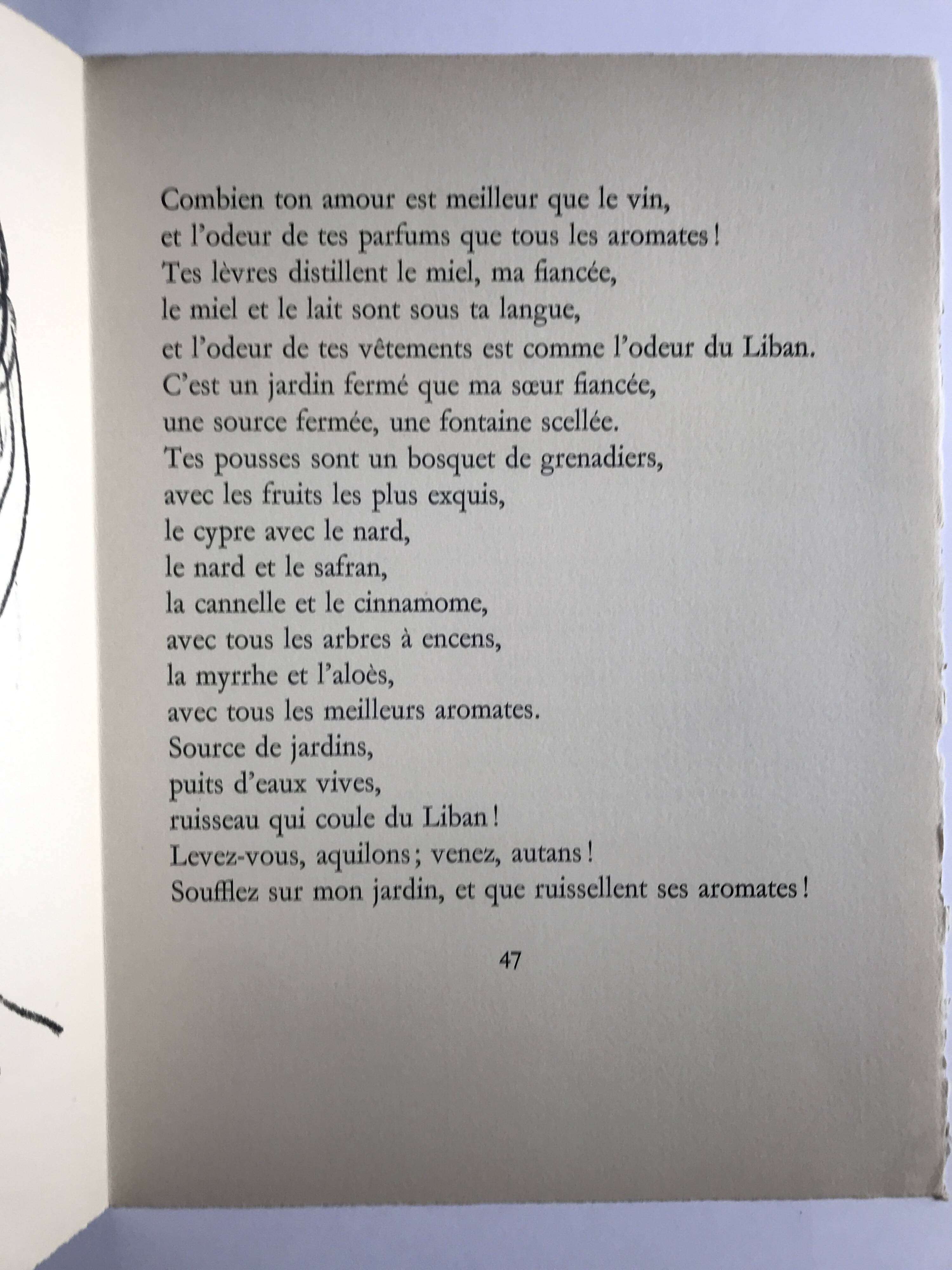 Emile gilioli, song of songs ii, 1961. original lithograph