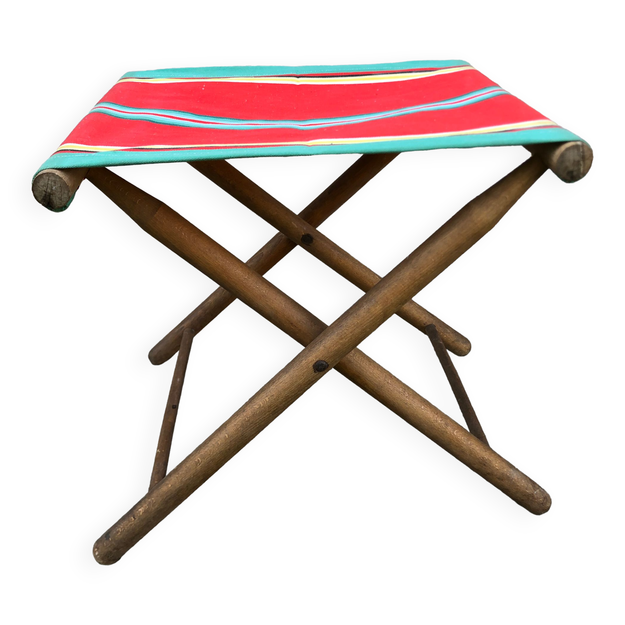 Beach or garden folding, bayadère canvas