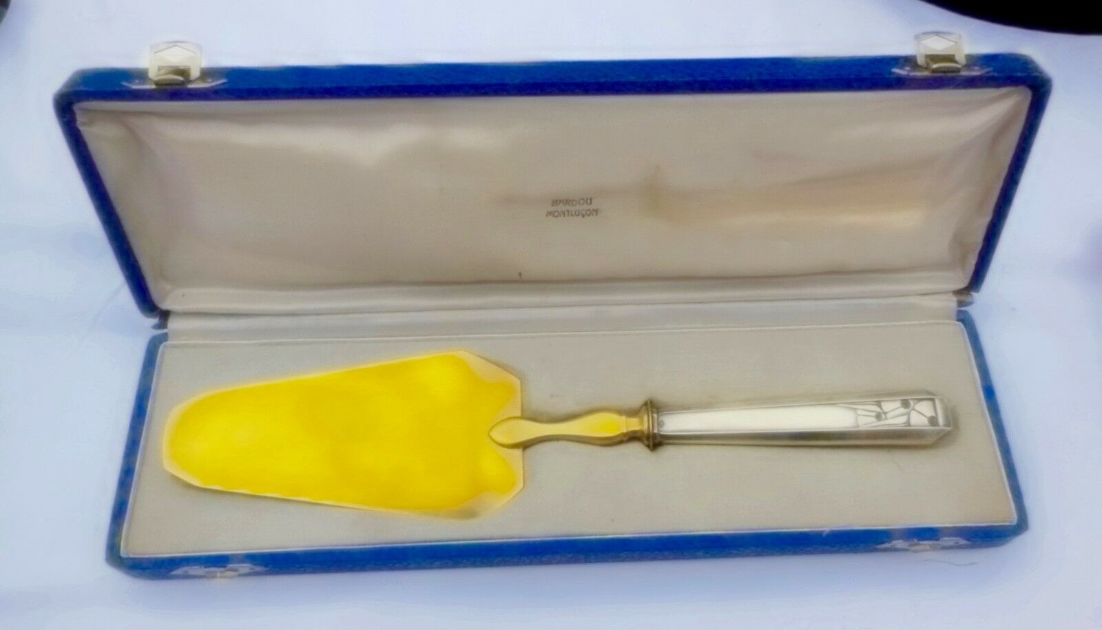 Pie shovel / cake, art deco - sterling silver - neck neck original box