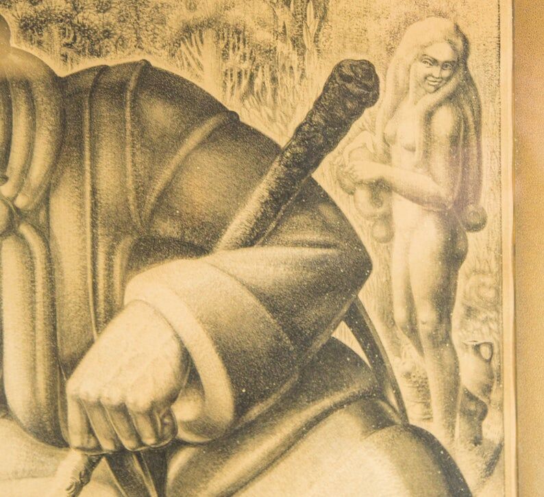 Art Deco lithograph 1926 Rense Hamstra 80x60cm