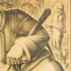 Art Deco lithograph 1926 Rense Hamstra 80x60cm