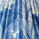 Neoclassical blue ceramic table lamp, pleated William Morris Acanthus shade.