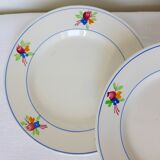 4 dessert plates of Gien model Nice