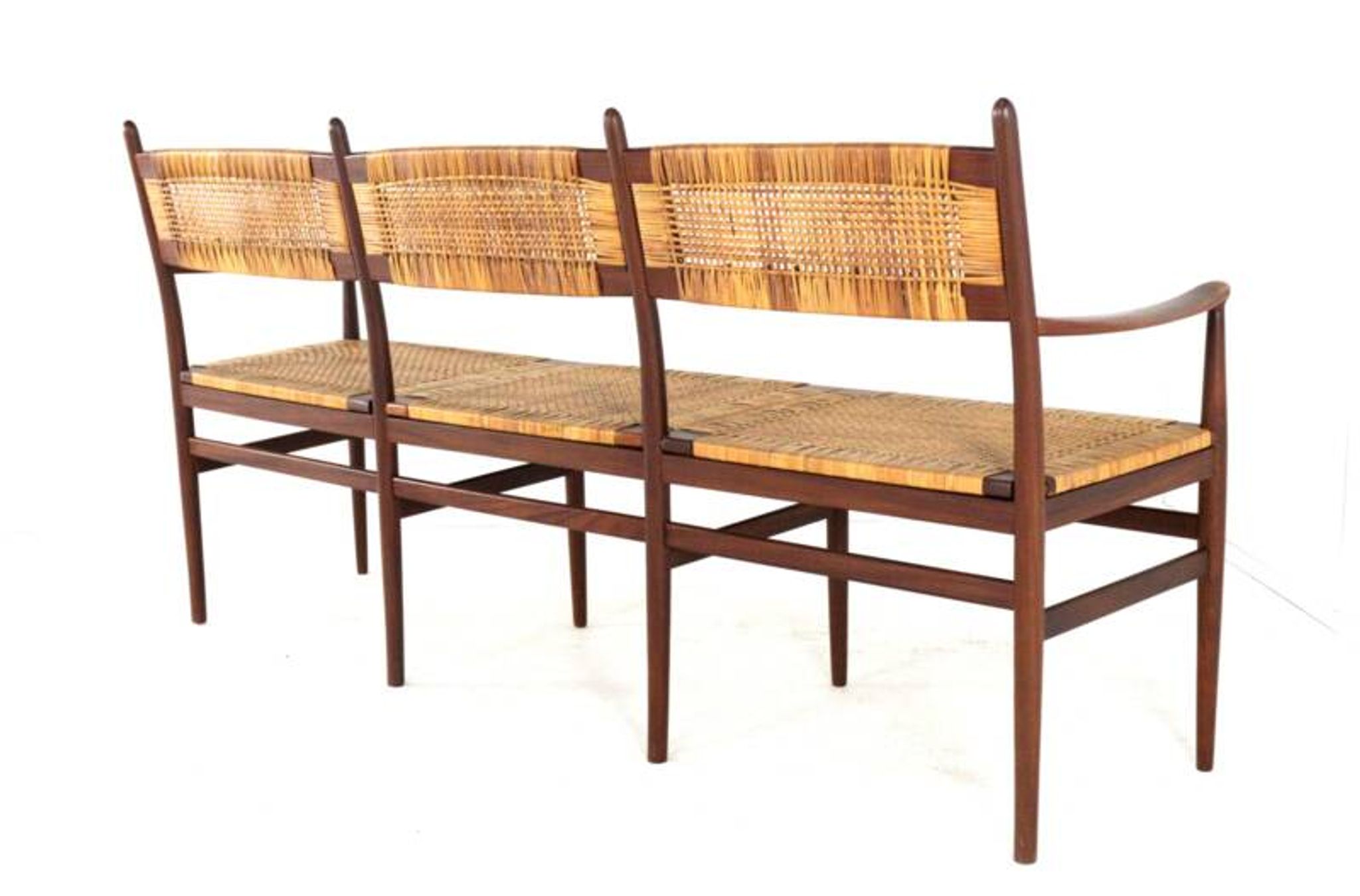 Dining room set 'Bologna' - 3 seater sofa - 3 chairs - mid century modern