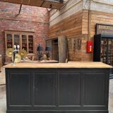 1920 solid oak bar counter