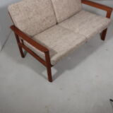 Two-seater sofa in massive teak 60s edition Dyrlund
