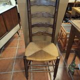 5 chaises rustique en chêne