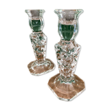 Square base candle holders