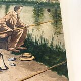 Painting from the 1900s, glass frame