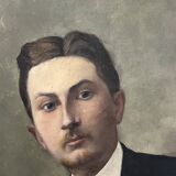 Oil on canvas, portrait of a man.