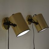 Pair of Scandinavian vintage wall lamps 1970