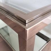Chrome coffee table