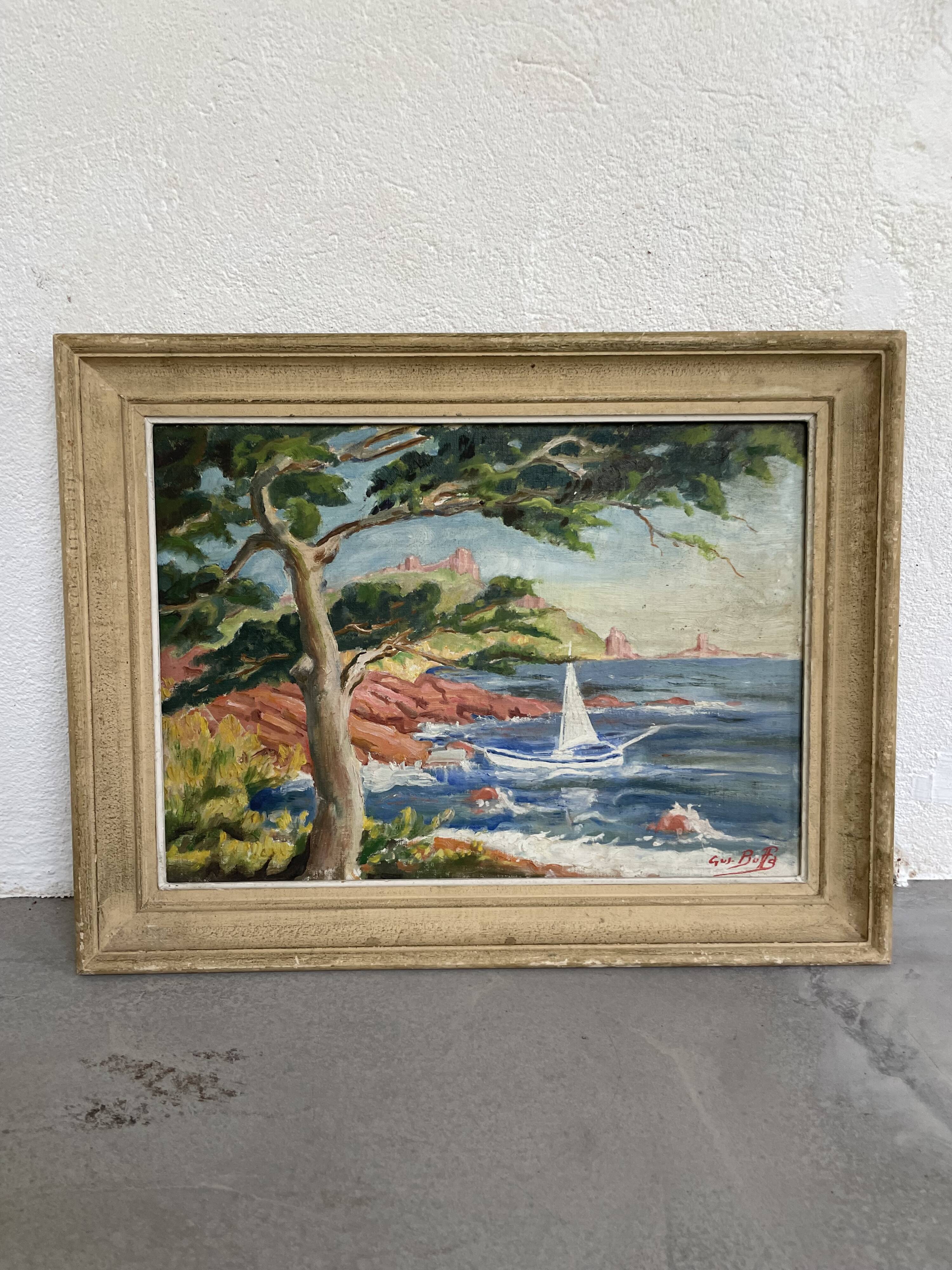 Oil painting Saint Raphael Gus Buffa