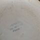 Vintage fondue pot, Marais pottery, hand-painted blue floral decoration