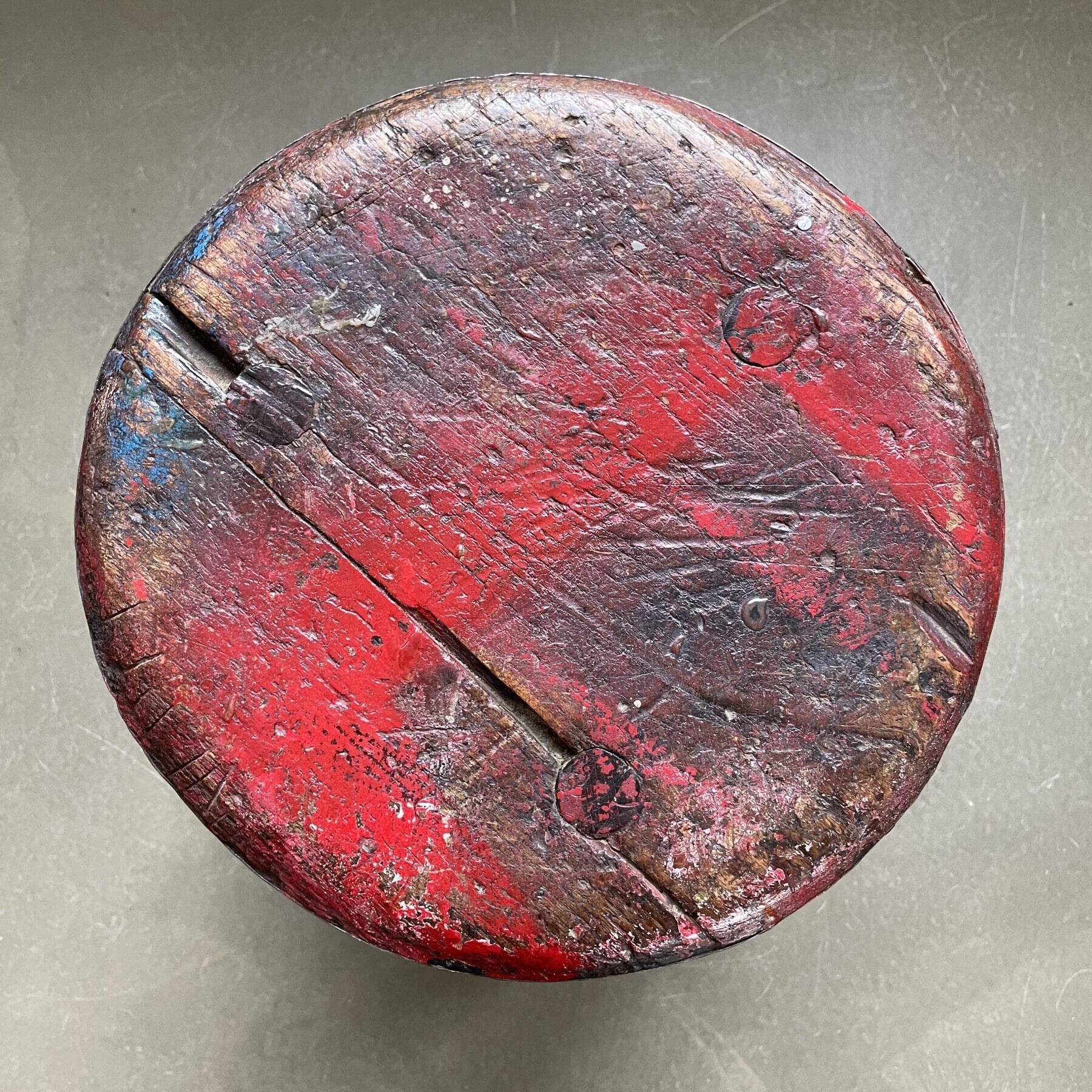 Brutalist, industrial style workers’ stool, Italy, 1900s