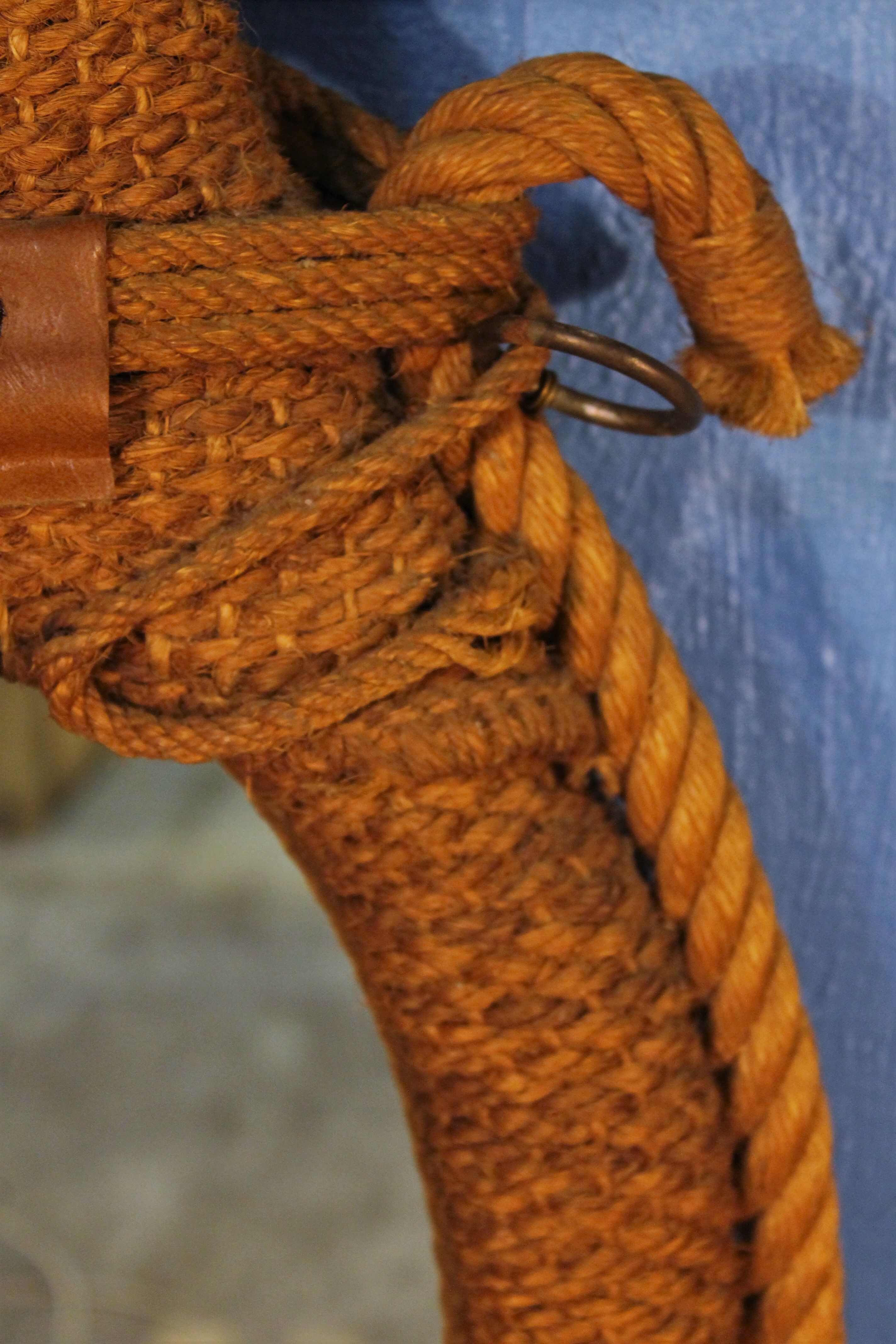 Mirror rope "Licol" 1950s 65x37cm