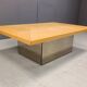 Vintage ash wood coffee table by Paul Michel, 1970s
