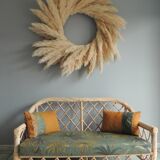 rattan bench