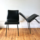 Series of 4 vintage chairs 1950