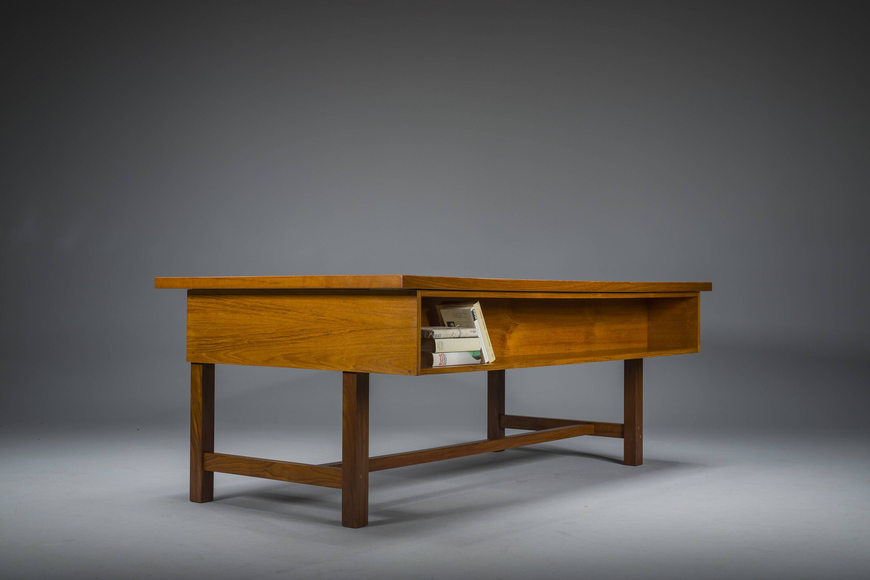 Swedish Freestanding Teak Architect Desk, 1960s