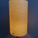 Rare Wood floor lamp with contra diabolo base 1960s