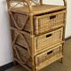 Commode en rotin vintage
