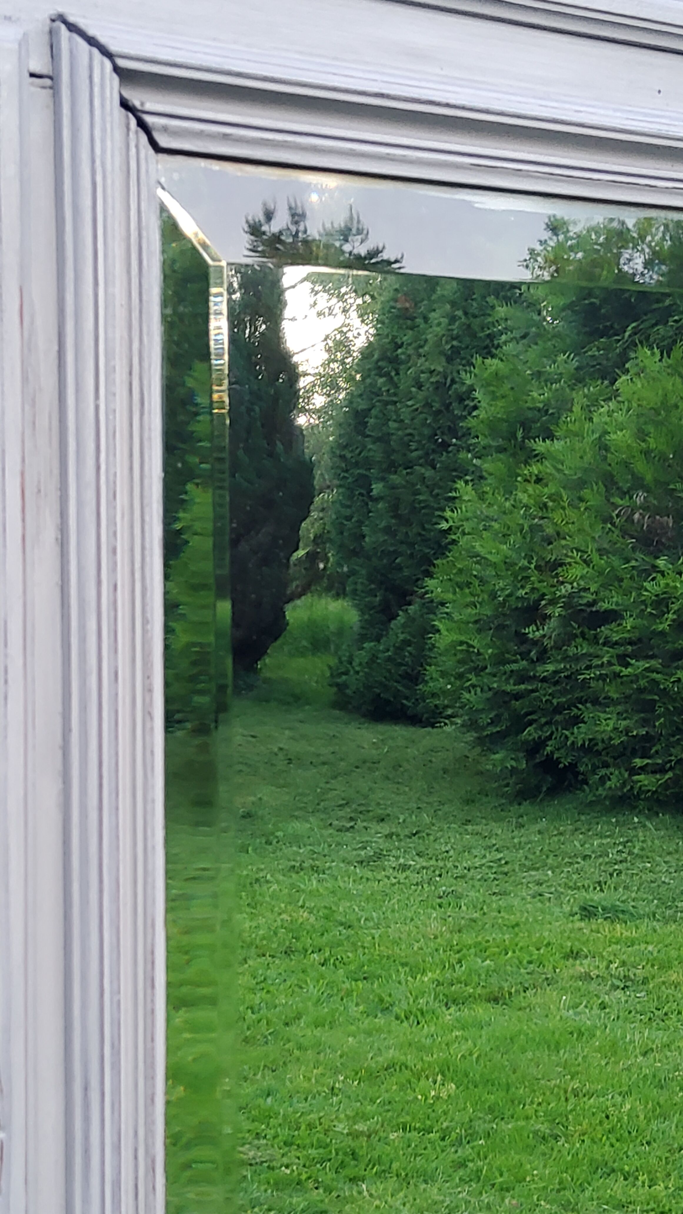 1900s coat rack patina gray mirror brass hooks