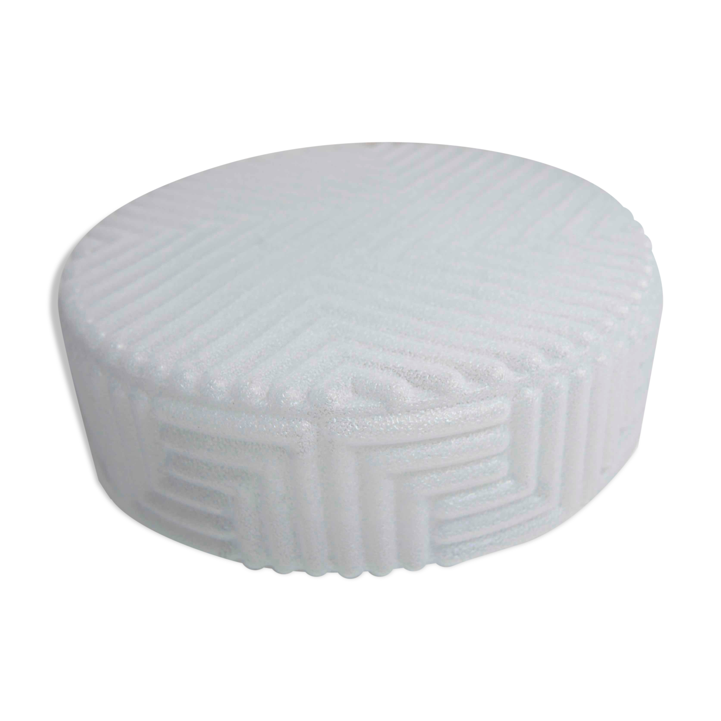 Atypical 1970 round glass ceiling