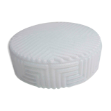 Atypical 1970 round glass ceiling