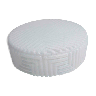 Atypical 1970 round glass ceiling