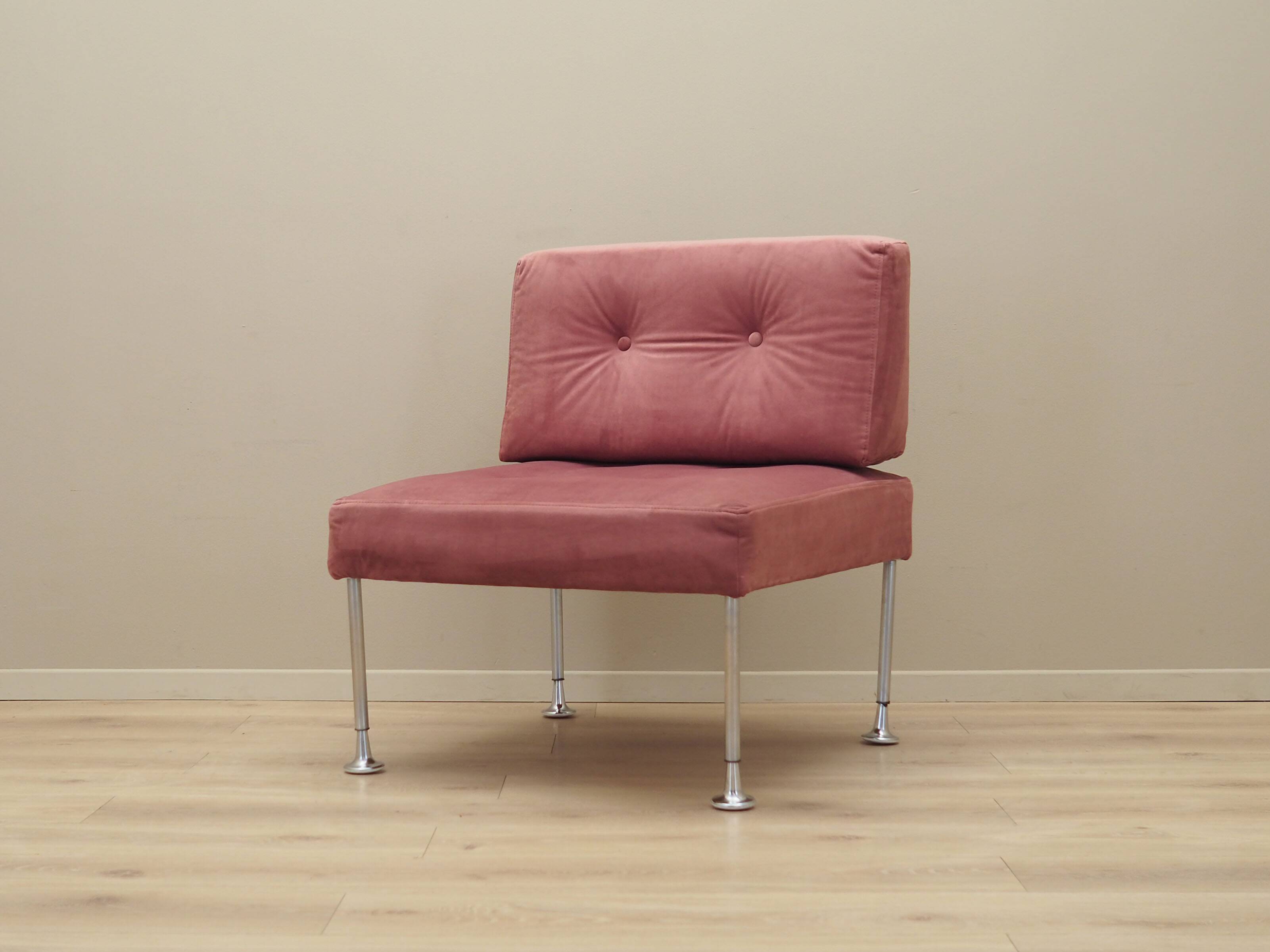 Fauteuil danois rose par Poul Cadovius, années 1960