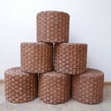 Mid-century french rope stool