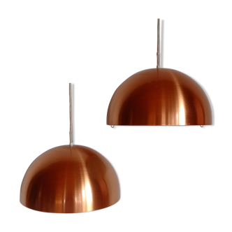 A pair of Louisiana pendant lamps by Vilhelm Wohlert and Jørgen Bo for Louis Poulsen from the 60s.