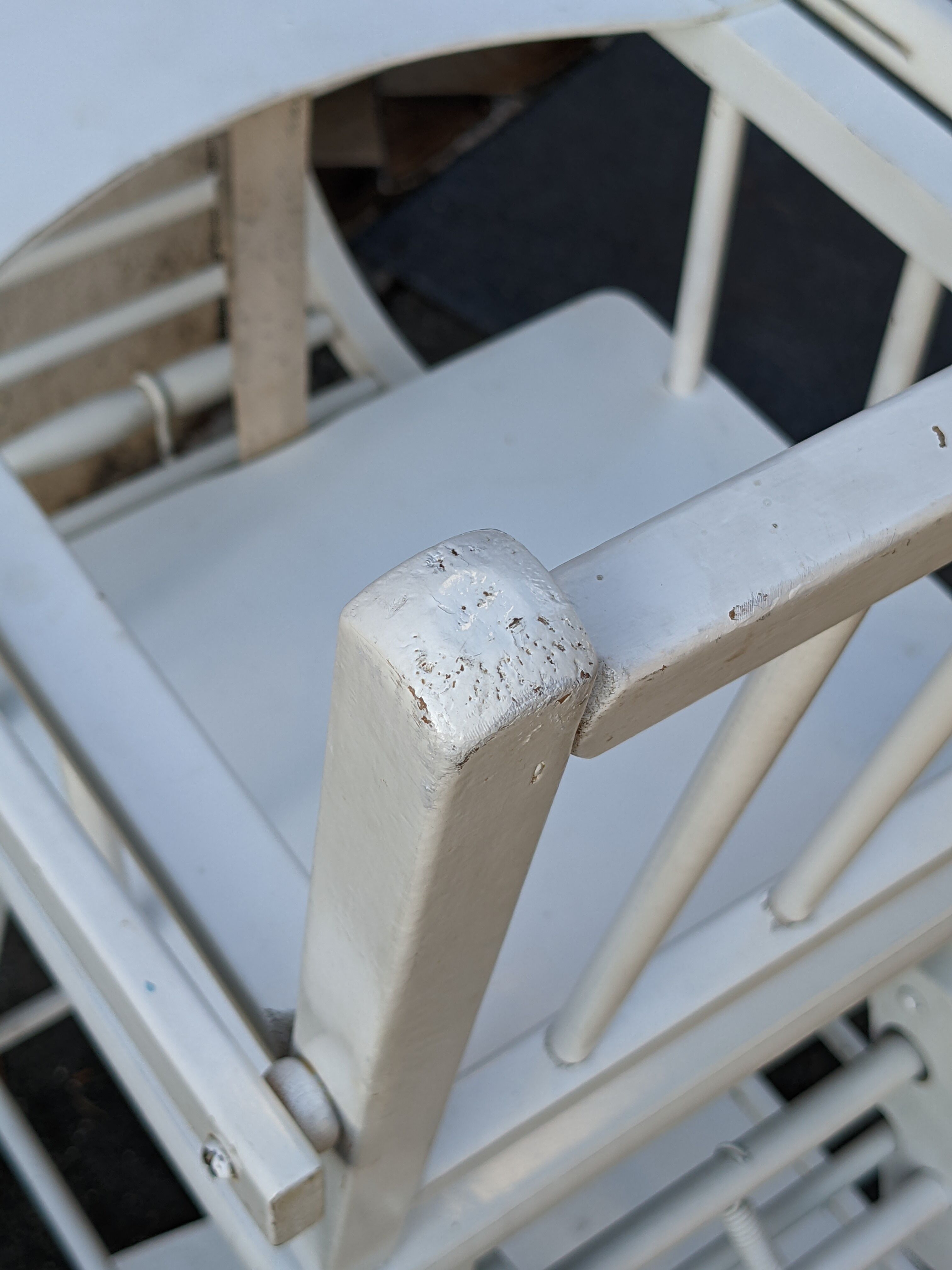 Baby chair high chair made of vintage wood
