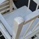 Baby chair high chair made of vintage wood