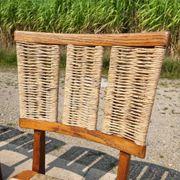 Set 6 vintage Dutch Design chair Mart Stam a2-1 wood rush rustic 1947