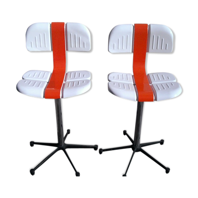 Paire de chaises hautes métal Mirima