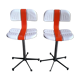 Paire de chaises hautes métal Mirima