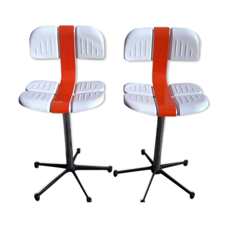 Pair of chairs high metal Mirima