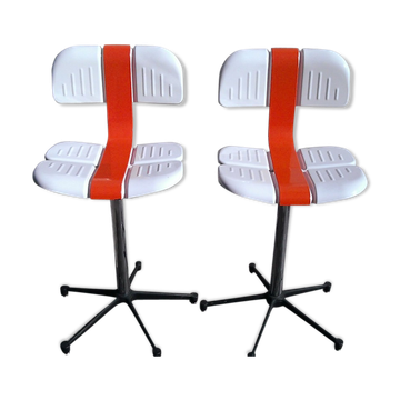 Pair of chairs high metal Mirima
