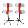 Paire de chaises hautes métal Mirima