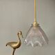Suspension tulipe vintage en verre holophane (2)