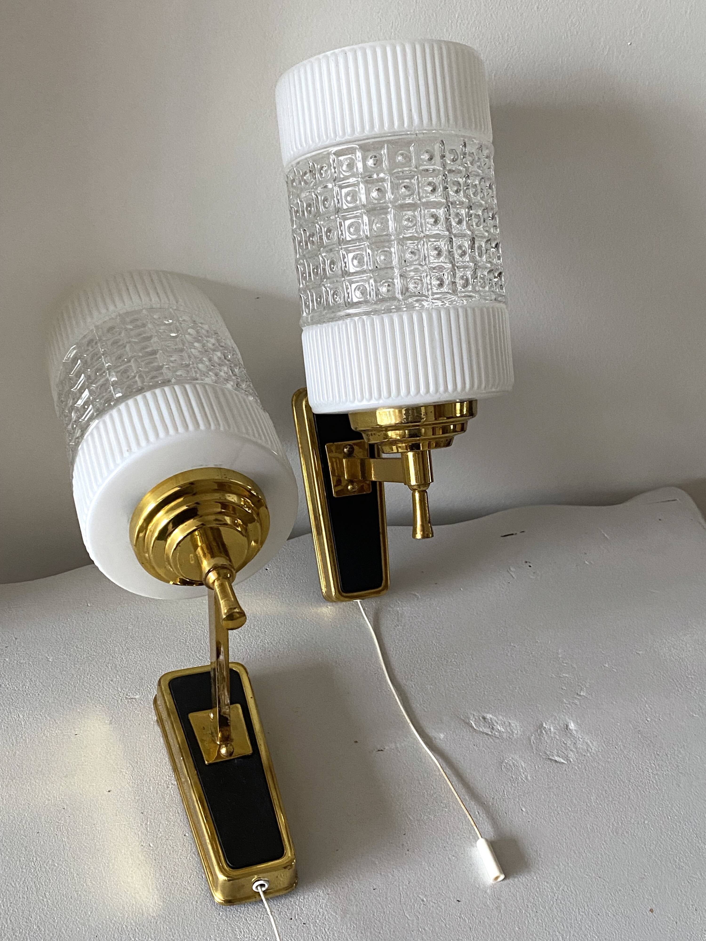 Pair of 50s wall lights