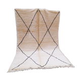 Tapis berbère classique blanc et noir