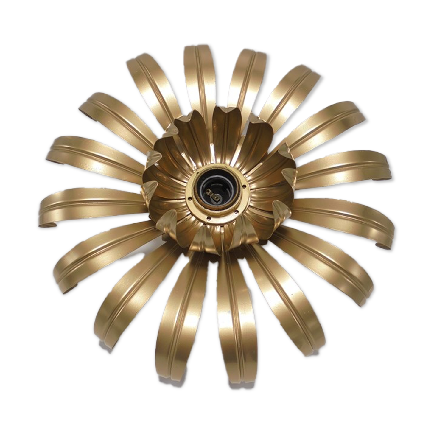 Wall lamp golden flower