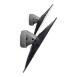 Enamelled sheet metal wall lights