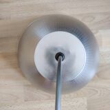 Chandelier pendant bell globe metal hammered aluminum 90s