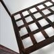 Console en fer forgé et verre, étagère treillis – vintage 70/80