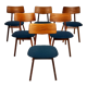 Set of 6 Mid Century Louis van Teeffelen Dining Chairs, 1960s